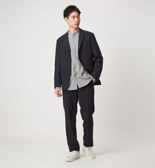 UNITED ARROWS green label relaxing「ウォッシャブル ホームスパン ナロー ユーティリティパンツ S1 -ストレッチ-」|スラックス|