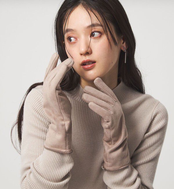 UNITED ARROWS green label relaxing「起毛 シルキーグローブ / 手袋」|手袋|