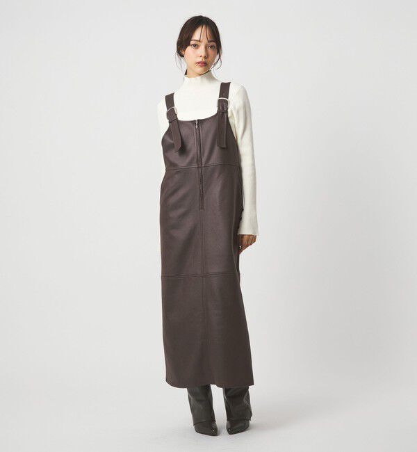 EMMEL REFINES「＜EMMEL REFINES＞EM マシュマロタッチ ジャンスカ」|ワンピース|DK.BROWN