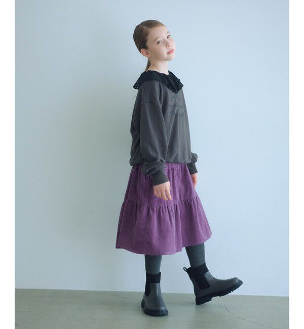 UNITED ARROWS green label relaxing「レースエリ 裏毛プルオーバー / キッズ  100cm-160cm」|スウェット・ジャージ|