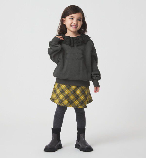 UNITED ARROWS green label relaxing「レースエリ 裏毛プルオーバー / キッズ  100cm-160cm」|スウェット・ジャージ|