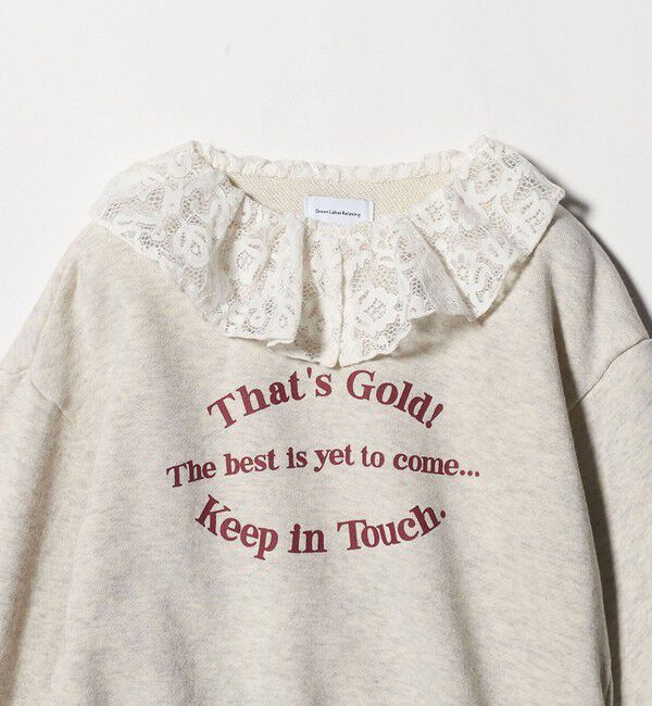 UNITED ARROWS green label relaxing「レースエリ 裏毛プルオーバー / キッズ  100cm-160cm」|スウェット・ジャージ|
