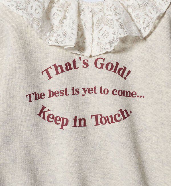 UNITED ARROWS green label relaxing「レースエリ 裏毛プルオーバー / キッズ  100cm-160cm」|スウェット・ジャージ|