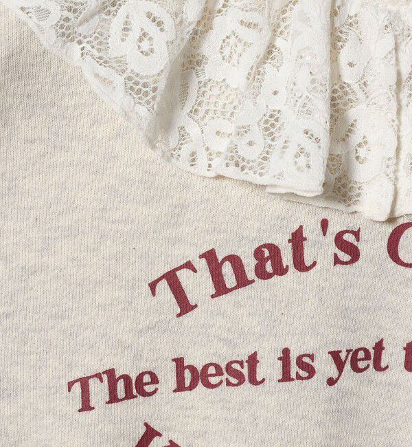 UNITED ARROWS green label relaxing「レースエリ 裏毛プルオーバー / キッズ  100cm-160cm」|スウェット・ジャージ|