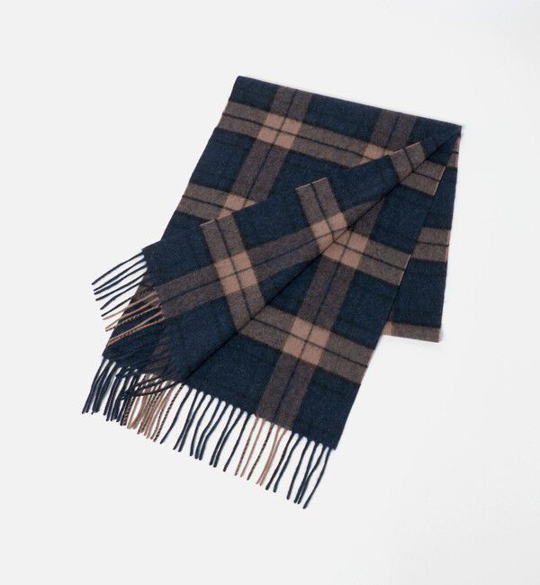 UNITED ARROWS green label relaxing「カシミヤ 100 トラッド マフラー」|マフラー|NAVY