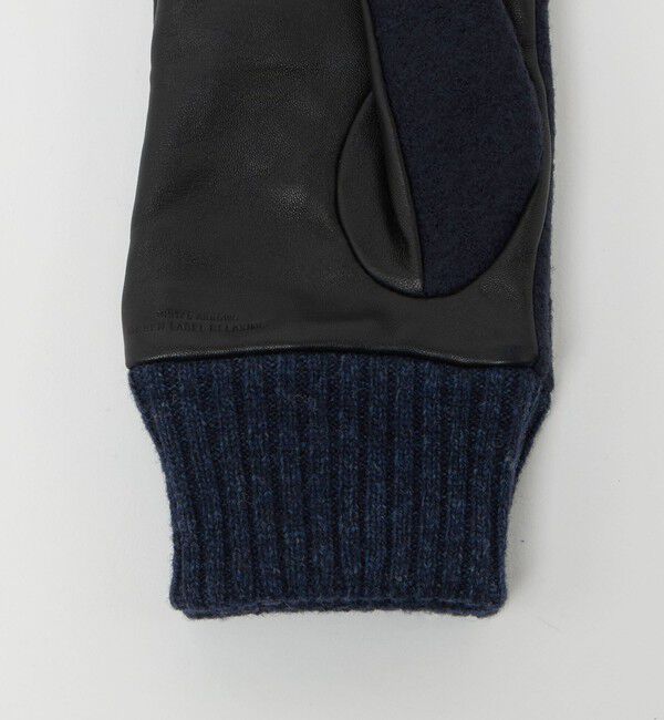 UNITED ARROWS green label relaxing「フランネル&times;ラムレザー グローブ -タッチパネル対応-」|手袋|