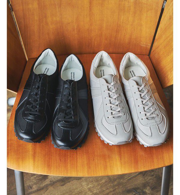 UNITED ARROWS green label relaxing「【別注】＜GERMAN TRAINeR＞ジャーマン マラソン スニーカー」|スニーカー|BLACK