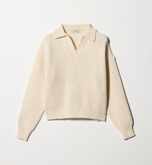 UNITED ARROWS green label relaxing「テープヤーン スキッパー プルオーバー ニット ウォッシャブル」|ニット・セーター|