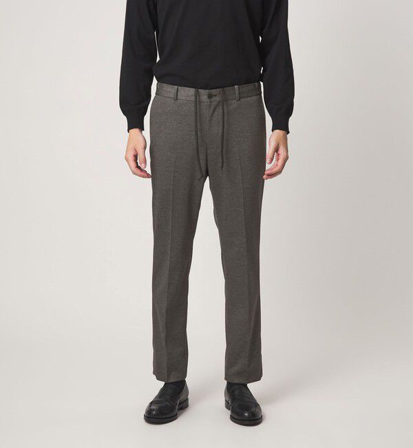 UNITED ARROWS green label relaxing「A+ プリントジャージ スタンダード セットアップ パンツ スラックス -ウォッシャブル・ストレッチ-」|スラックス|