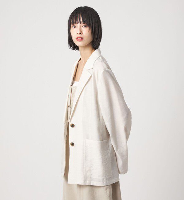 EMMEL REFINES「＜EMMEL REFINES＞EM ライトシアー テーラード ジャケット」|テーラードジャケット|