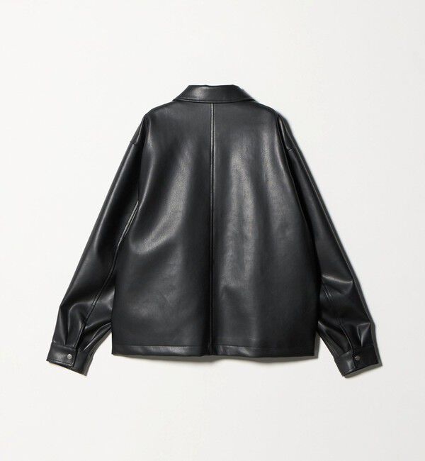 UNITED ARROWS green label relaxing「レザーライク ジップ ブルゾン」|ブルゾン・スタジャン|