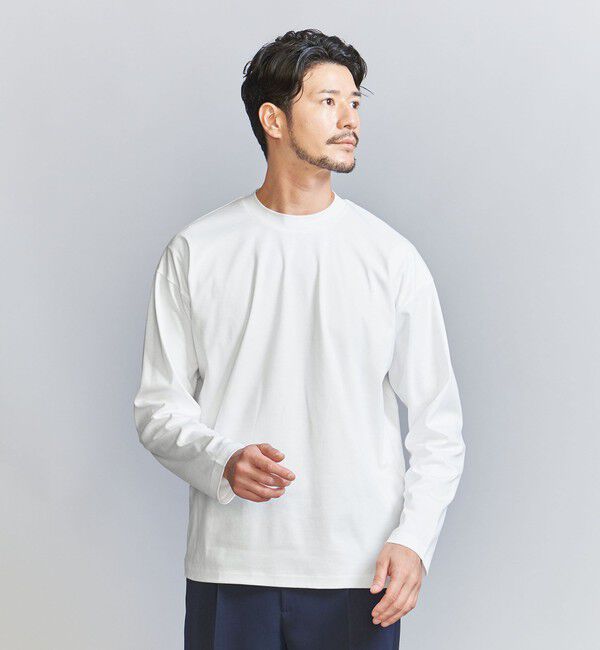 BEAUTY&YOUTH UNITED ARROWS「【WEB限定 WARDROBE SMART】NORITAKE クルーネック リラックス テーパード カットソー」|Tシャツ・カットソー|WHITE