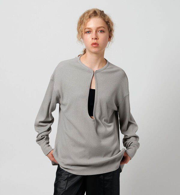 ATTISESSION「＜ATTISESSION＞ビッグ サーマル トップス」|Tシャツ・カットソー|