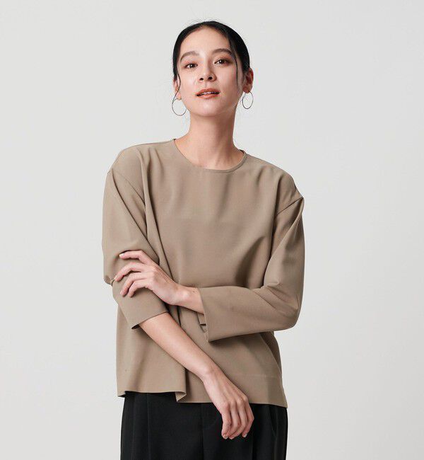 BEAUTY&YOUTH UNITED ARROWS「【WEB限定 Wardrobe DAILY MINIMAL】クルーネックブラウス ウォッシャブル」|シャツ・ブラウス|
