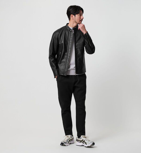 BEAUTY&YOUTH UNITED ARROWS「【WEB限定 WARDROBE SMART】 シープ シングル ライダースジャケット」|ライダースジャケット|