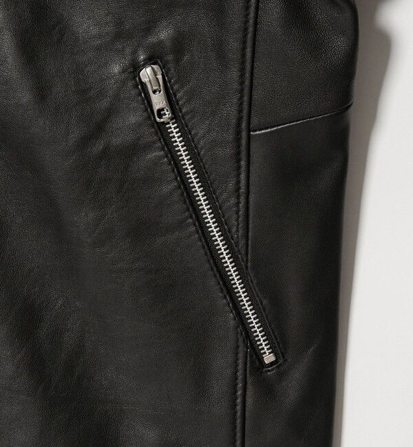 BEAUTY&YOUTH UNITED ARROWS「【WEB限定 WARDROBE SMART】 シープ シングル ライダースジャケット」|ライダースジャケット|