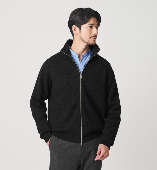 BEAUTY&YOUTH UNITED ARROWS「【WEB限定 WARDROBE SMART】ウォッシャブル ドライバーズジャケット」|カーディガン|