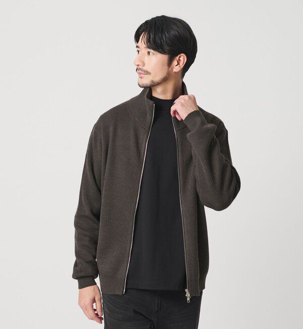 BEAUTY&YOUTH UNITED ARROWS「【WEB限定 WARDROBE SMART】ウォッシャブル ドライバーズジャケット」|カーディガン|