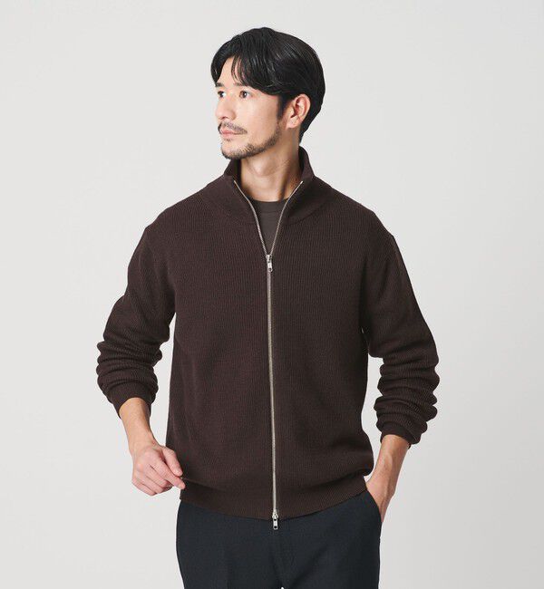 BEAUTY&YOUTH UNITED ARROWS「【WEB限定 WARDROBE SMART】ウォッシャブル ドライバーズジャケット」|カーディガン|