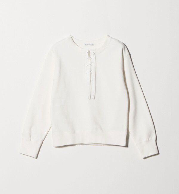 BEAUTY&YOUTH UNITED ARROWS「コットン レースアッププルオーバー」|スウェット・ジャージ|