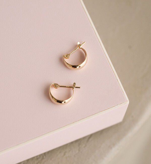 BEAUTY&YOUTH UNITED ARROWS「K10 パイプ フープピアス」|ピアス|GOLD