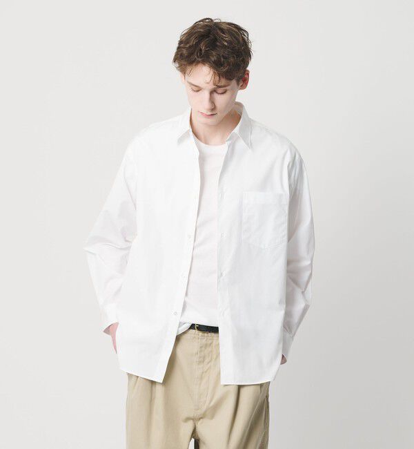 BEAUTY&YOUTH UNITED ARROWS「HI-LINE 120/2 ブロード レギュラー シャツ FORM型」|シャツ・ブラウス|WHITE