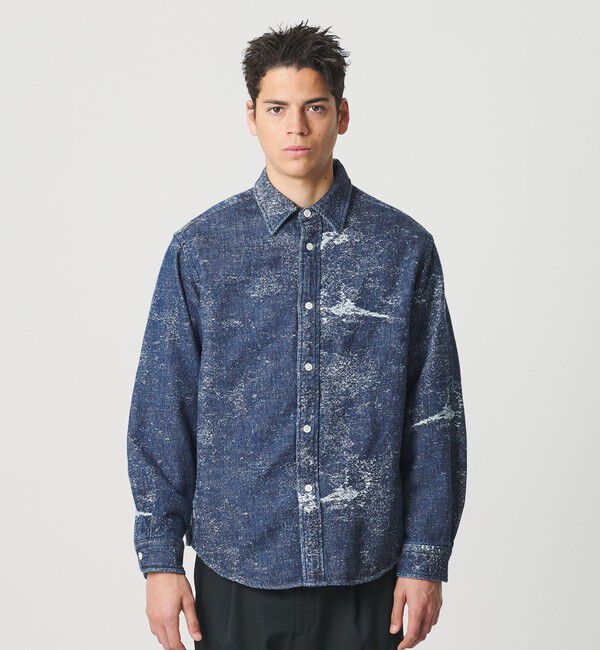 BEAUTY&YOUTH UNITED ARROWS「ジャガード デニム レギュラー シャツ FORM型 ver2」|シャツ・ブラウス|