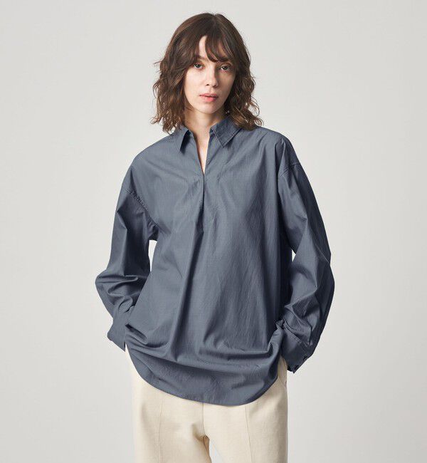 STEVEN ALAN「＜Steven Alan＞コットン スキッパー シャツ」|シャツ・ブラウス|