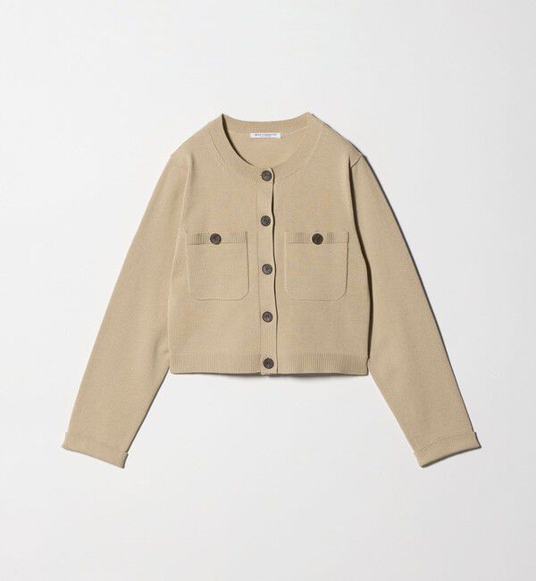 BEAUTY&YOUTH UNITED ARROWS「ポケット コンパクト カーディガン ウォッシャブル」|カーディガン|BEIGE