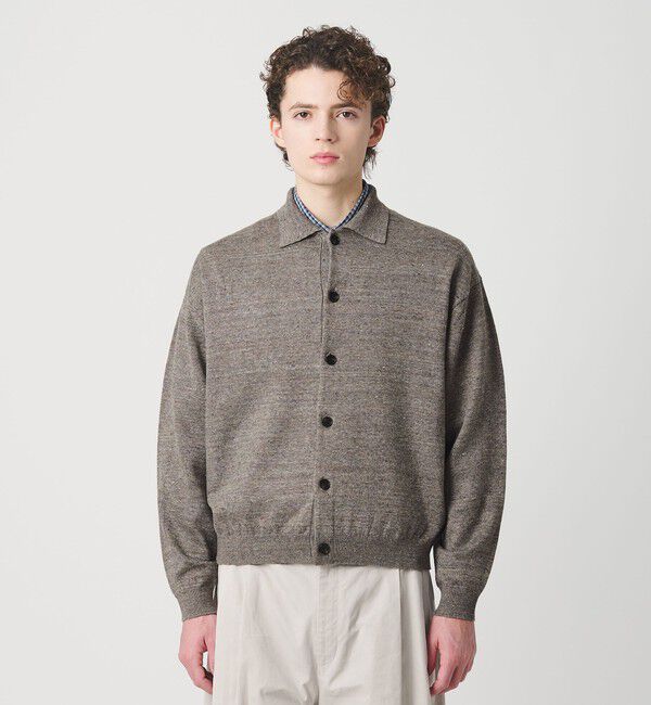 BEAUTY&YOUTH UNITED ARROWS「ハイブリッド リネン ポロカラー ジャケット」|カーディガン|