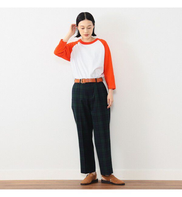 BEAMSBOY「BEAMS BOY / ポリエステル ウール シンチ バック スラックス」|スラックス|