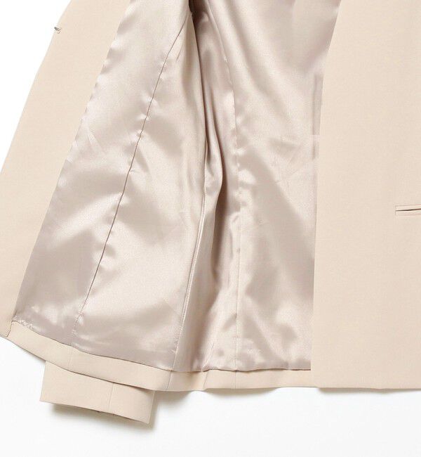 Demi-Luxe BEAMS 「トリアセ カラーレスジャケット＊」|ノーカラージャケット|