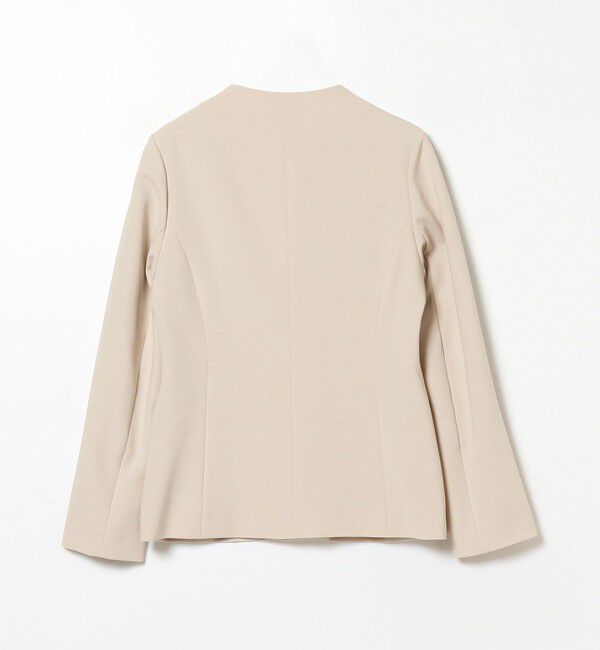 Demi-Luxe BEAMS 「トリアセ カラーレスジャケット＊」|ノーカラージャケット|