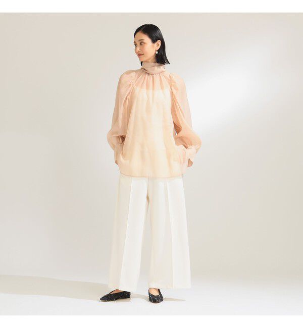 Demi-Luxe BEAMS 「オーガンジー リボンブラウス」|シャツ・ブラウス|