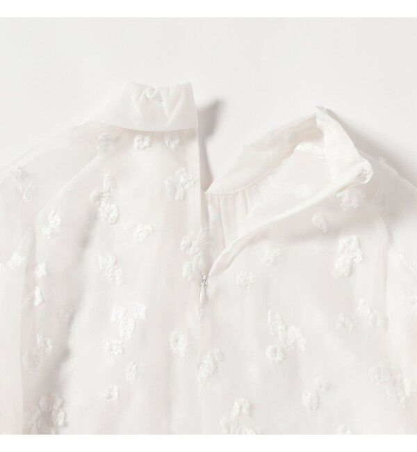 Demi-Luxe BEAMS 「シアーカット ジャガード ブラウス」|シャツ・ブラウス|