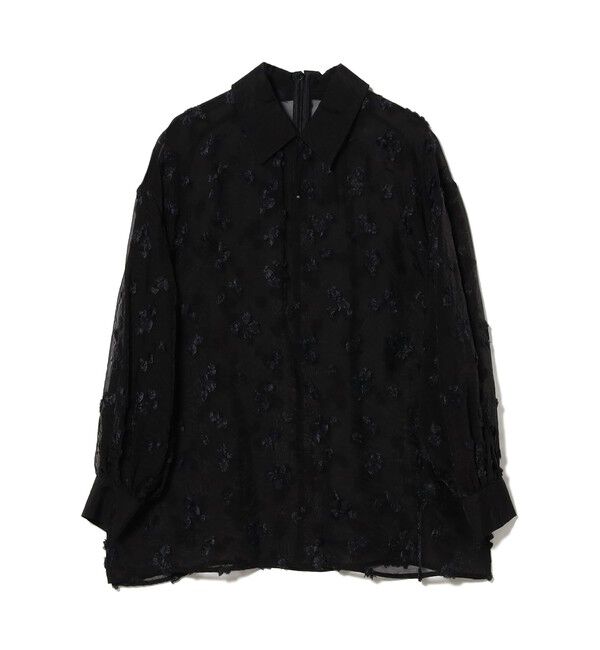 Demi-Luxe BEAMS 「シアーカット ジャガード ブラウス」|シャツ・ブラウス|