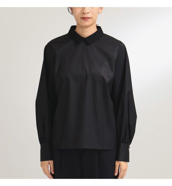 Demi-Luxe BEAMS 「グログラン カラー ブラウス」|シャツ・ブラウス|