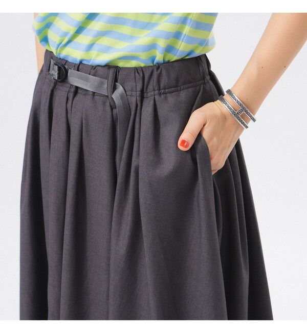 BEAMSBOY「【別注】Gramicci  / ギャバ ロングスカート」|スカート|