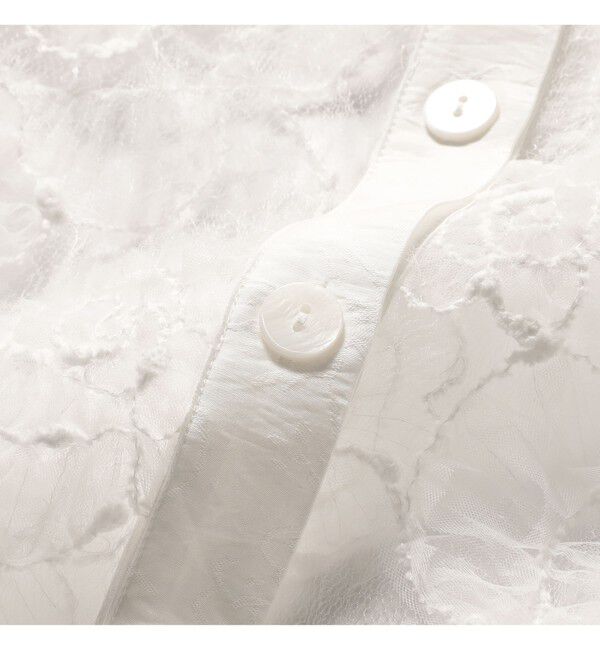 Demi-Luxe BEAMS 「BAUM UND PFERDGARTEN / フラワーレース シャツ」|シャツ・ブラウス|