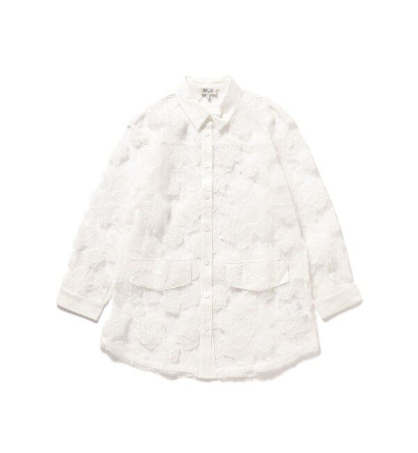 Demi-Luxe BEAMS 「BAUM UND PFERDGARTEN / フラワーレース シャツ」|シャツ・ブラウス|