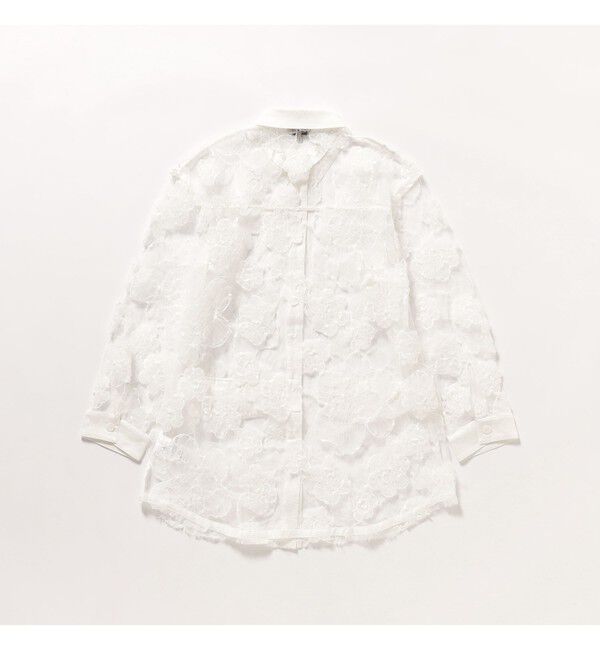 Demi-Luxe BEAMS 「BAUM UND PFERDGARTEN / フラワーレース シャツ」|シャツ・ブラウス|