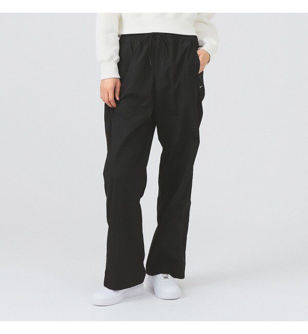 Ray BEAMS 「NIKE / ハイウエスト ウーブン オープンヘム パンツ」|チノ|BLACK