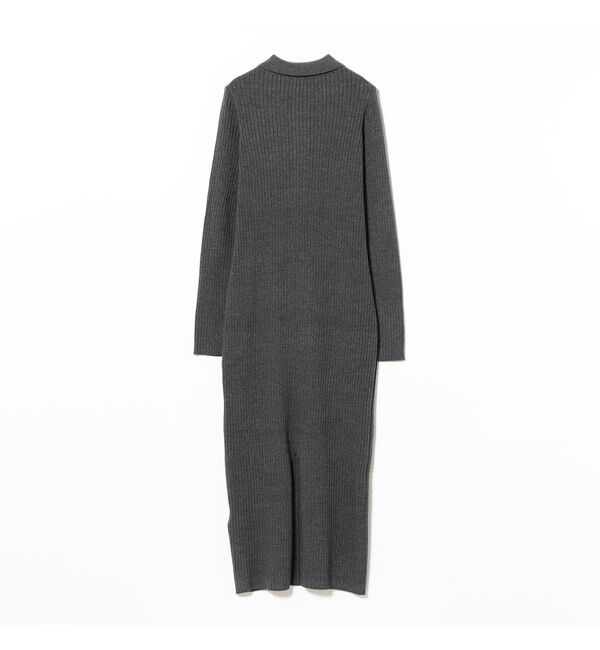 Ray BEAMS 「リブ ニット ポロ ワンピース」|ワンピース|