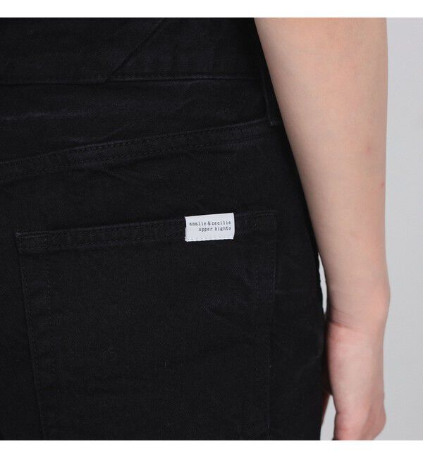 Demi-Luxe BEAMS 「upper hights / THE AMALIE BLACK デニムパンツ」|デニム|