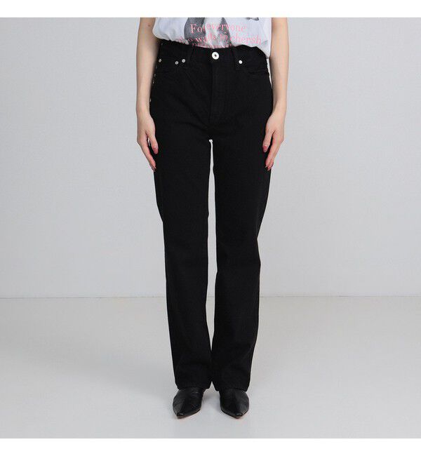 Demi-Luxe BEAMS 「upper hights / THE AMALIE BLACK デニムパンツ」|デニム|