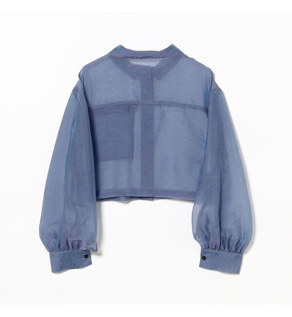 Ray BEAMS 「シアー クロップド シャツ」|シャツ・ブラウス|