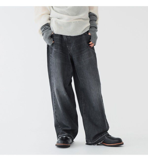 BEAMSBOY「【別注】Lee &times; maturely / デニム アシメ パンツ」|チノ|
