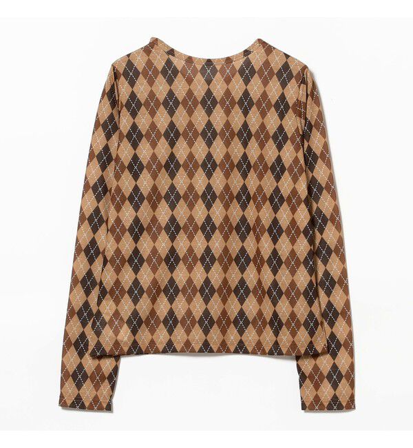 Ray BEAMS 「アーガイルプリント クルーネック トップス」|その他|