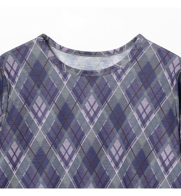 Ray BEAMS 「アーガイルプリント クルーネック トップス」|その他|