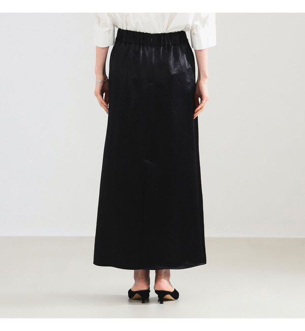 Demi-Luxe BEAMS 「アセテート サテン イージースカート」|スカート|